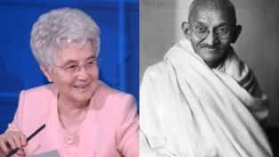 Chiara Lubich e Gandhi