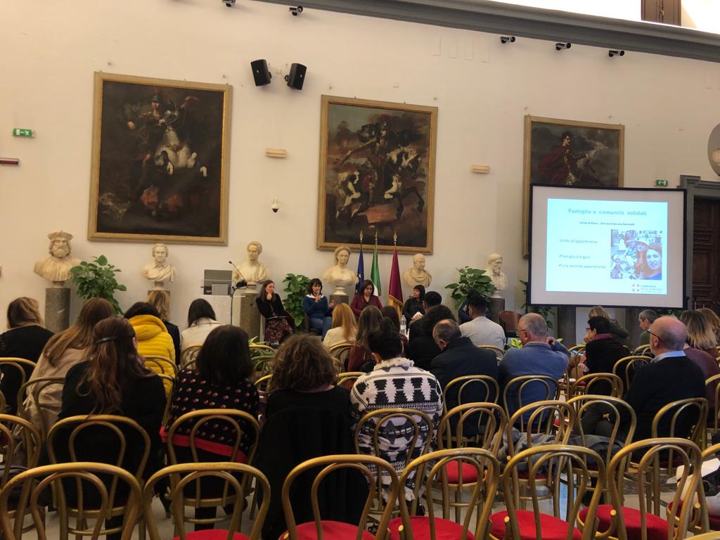 Incontro in Campidoglio promosso dall'assessora Barbara Funari sui Care leavers (foto di Sara Fornaro).