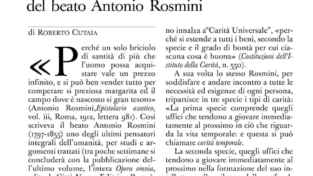L’Opera omnia di Antonio Rosmini su «L’Osservatore romano»