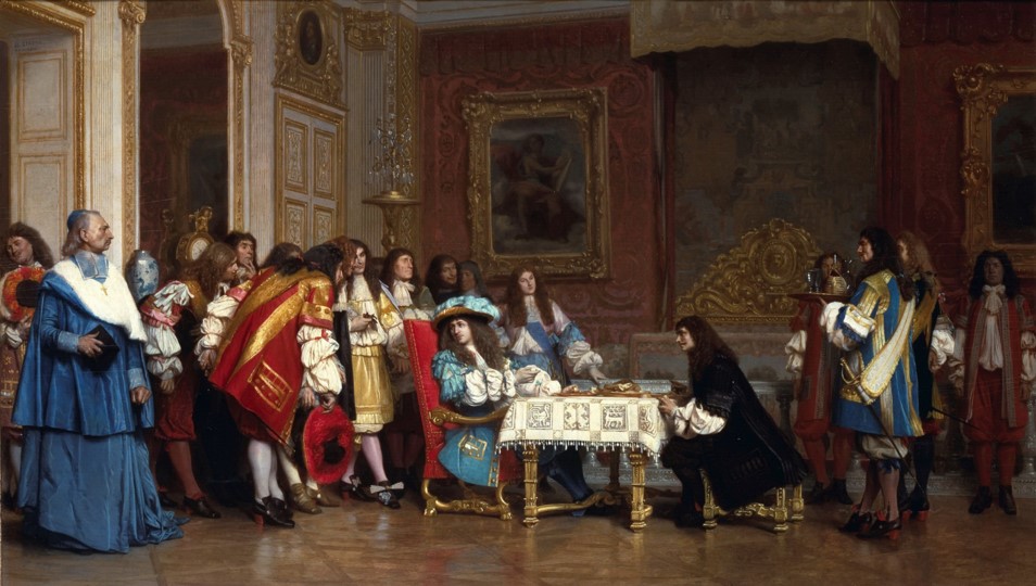 Luigi XIV invita Molière per condividere la sua cena - di Jean-Léon Gérôme (commons.wikimedia 3000693)
