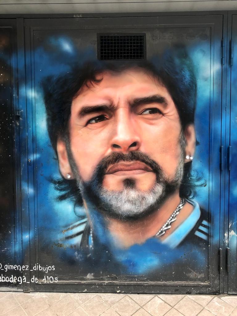 Ritratto di Maradona, Quartieri spagnoli, Napoli. Foto di Sara Fornaro