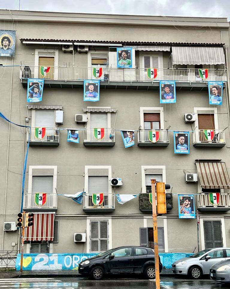Festeggiamenti a Napoli per il campionato di calcio, foto di Luca Gentile