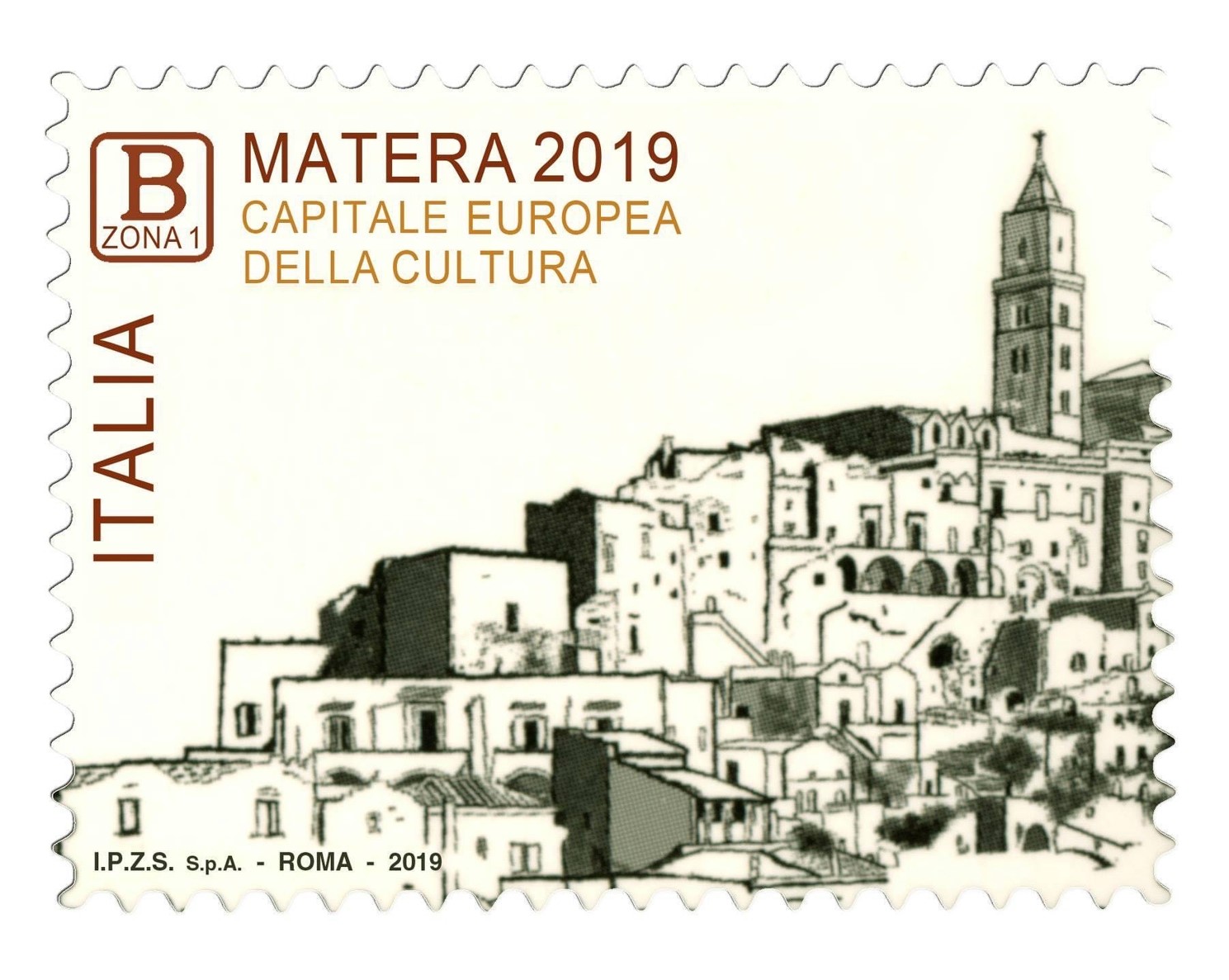 Francobollo di Matera 2019