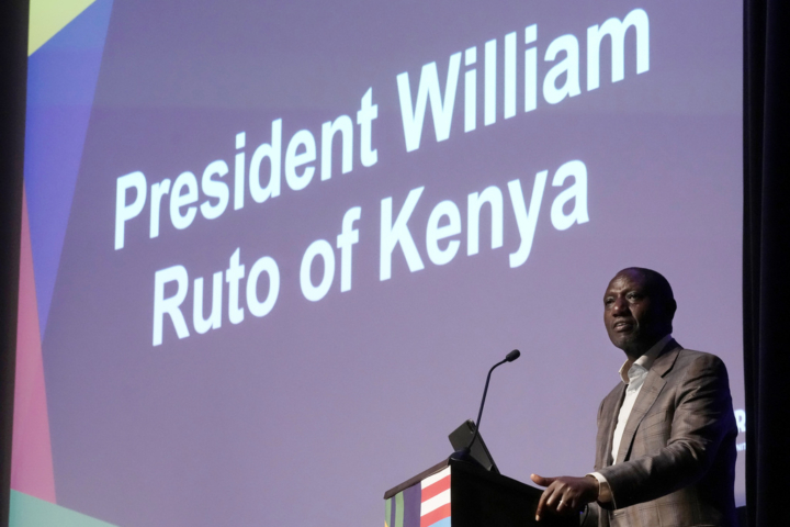 Il presidente del Kenya William Ruto a San Francisco, foto Ap