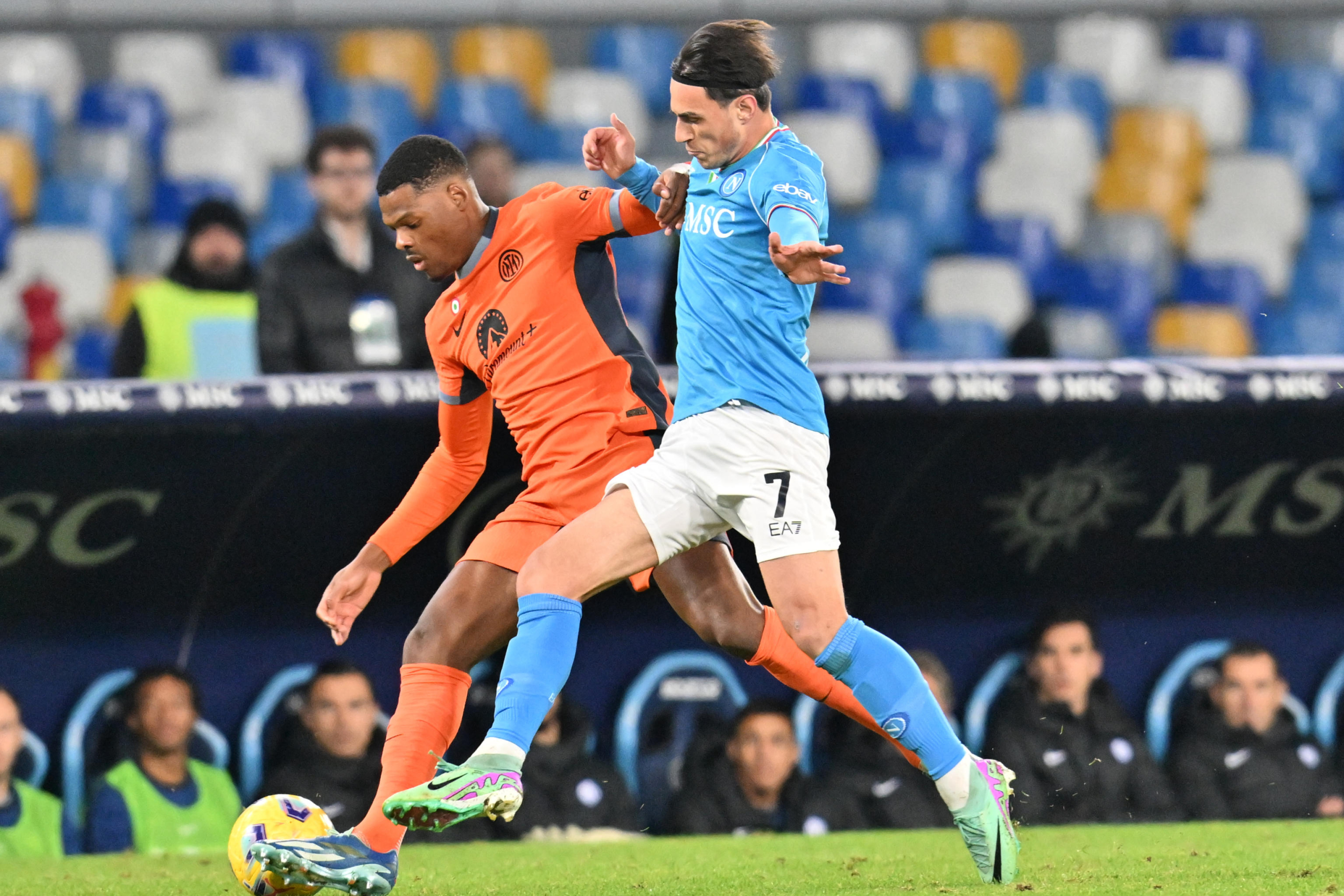 Campionato serie A, partita Napoli-Inter, 3 dicembre 2023 (Foto ANSA / CIRO FUSCO)