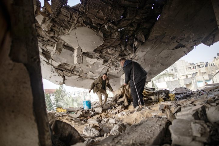 Rafah, sud della Striscia di Gaza Foto Ansa EPA/HAITHAM IMAD