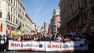 Corteo a Roma in ricordo delle vittime della mafia