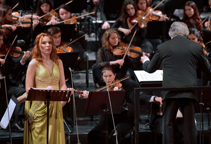 FOTO BINCI, Riccardo Muti e Lidia Fridman al Teatro Pergolesi di Jesi