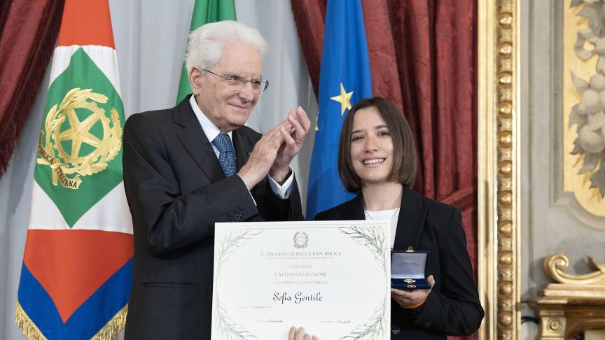 Sofia Gentile, Alfiere della Repubblica