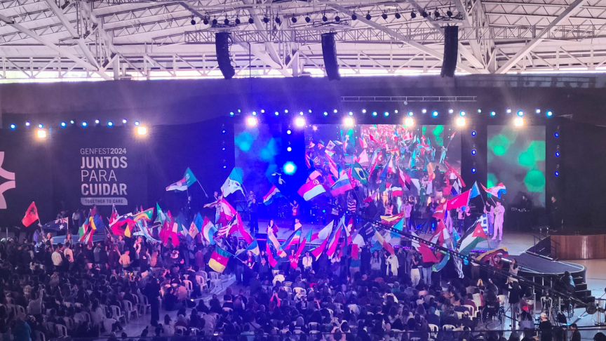 Margaret Karram e Jesus Moran al Genfest2024. Ph: Alessia Furlanetto