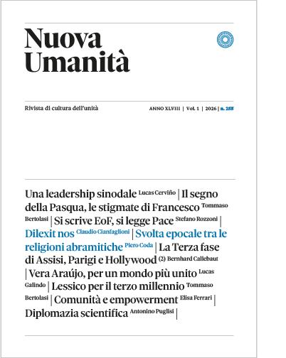 Copertina rivista Nuova Umanità numero 255 (Città Nuova).