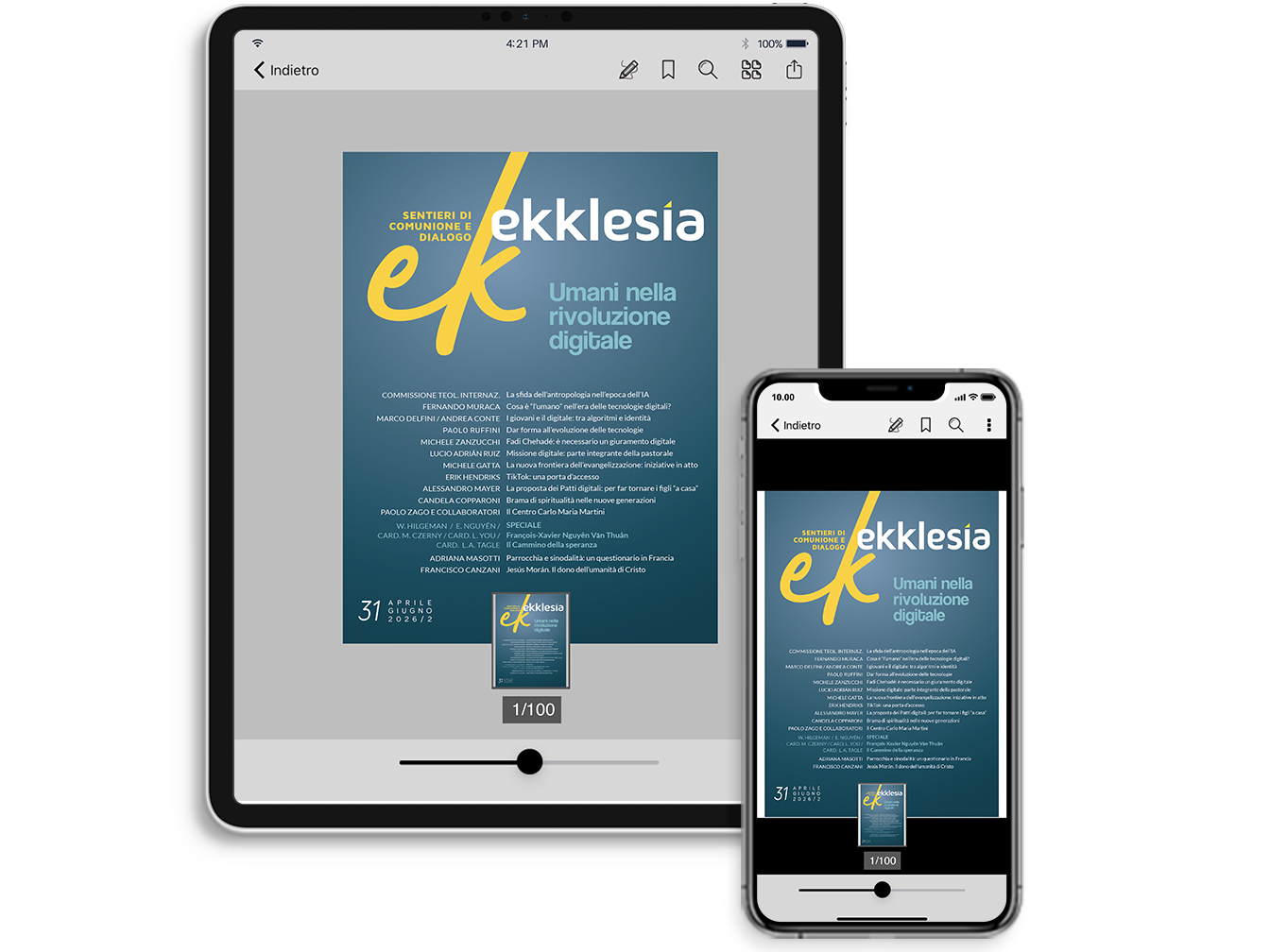 Copertina rivista Ekklesia numero 31 (Città Nuova).