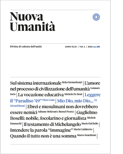 Copertina Nuova Umanità n. 256