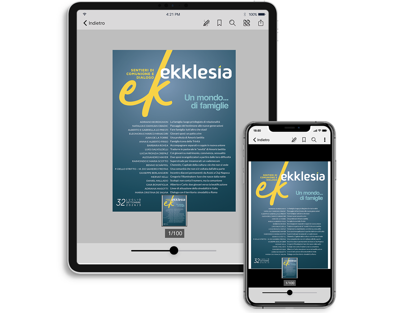 Copertina rivista Ekklesia numero 32 (Città Nuova).